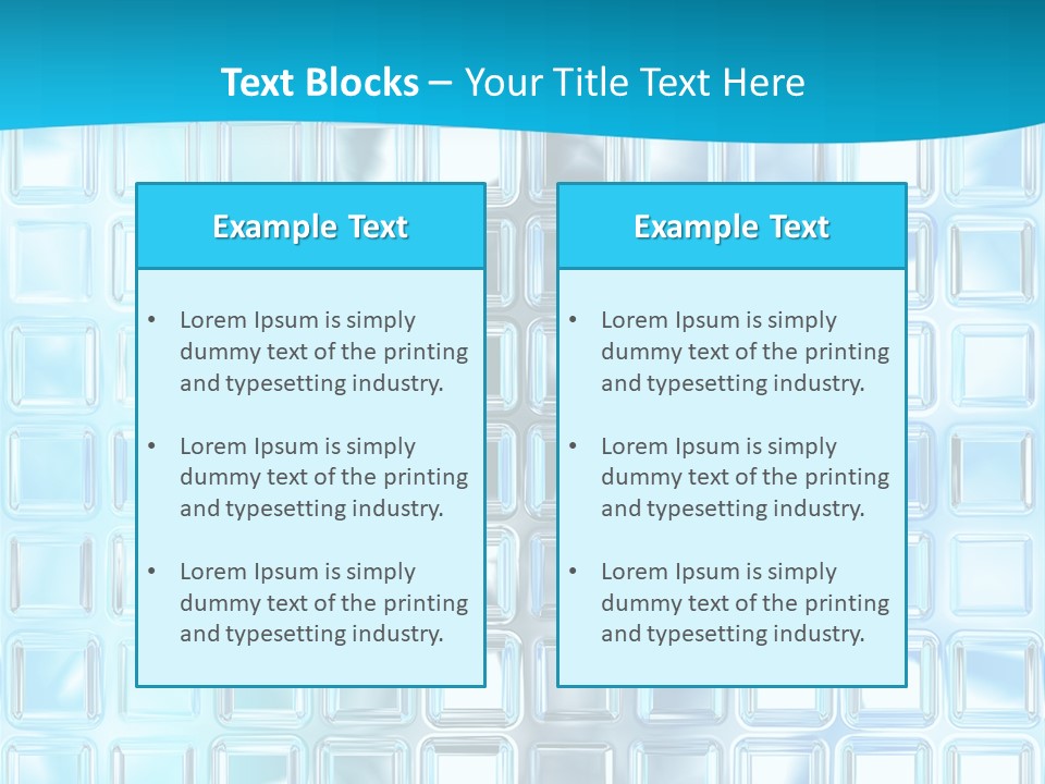Crystal Wall Material PowerPoint Template