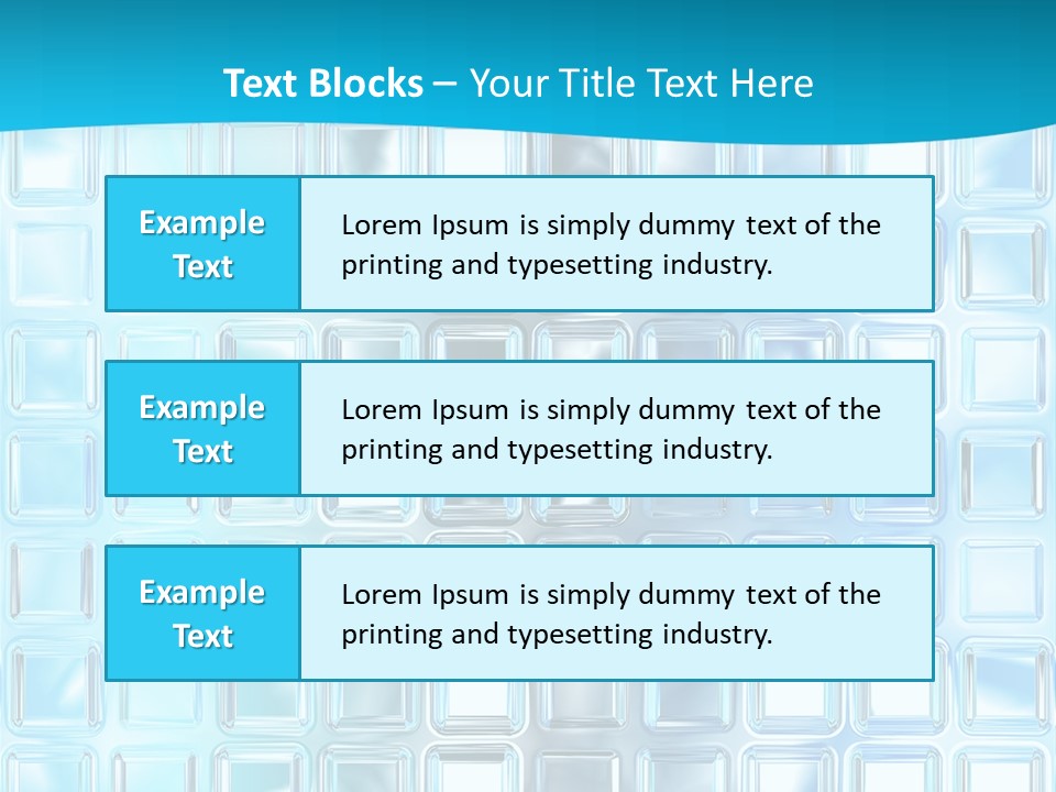 Crystal Wall Material PowerPoint Template