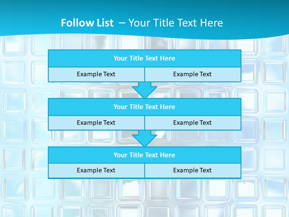 Crystal Wall Material PowerPoint Template