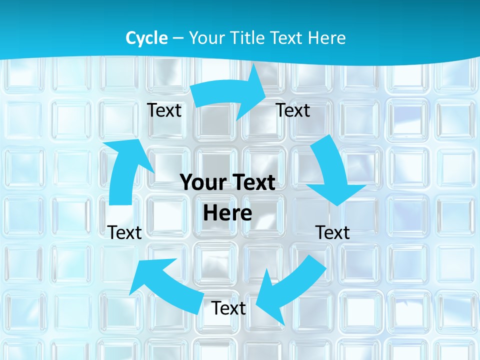 Crystal Wall Material PowerPoint Template