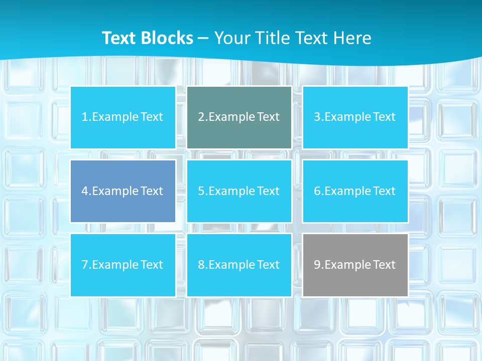 Crystal Wall Material PowerPoint Template