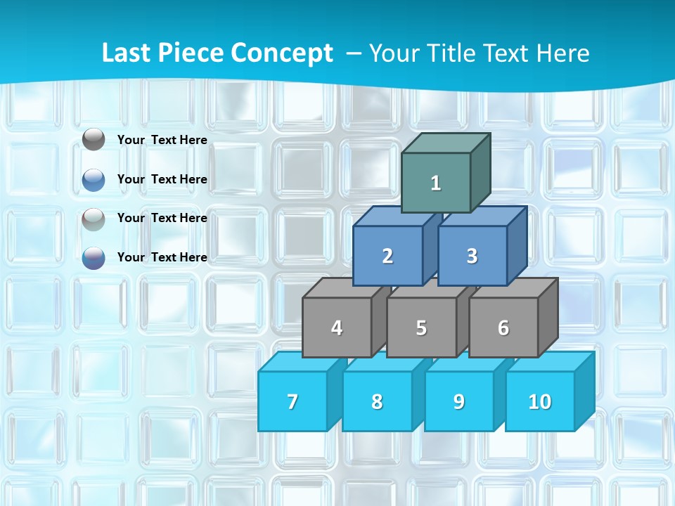Crystal Wall Material PowerPoint Template