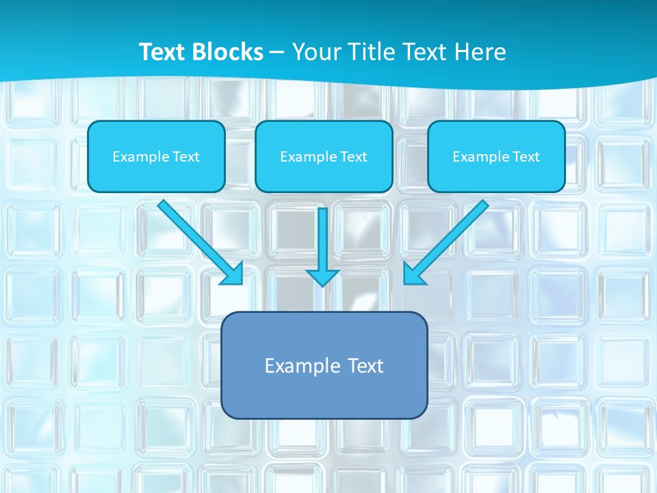 Crystal Wall Material PowerPoint Template