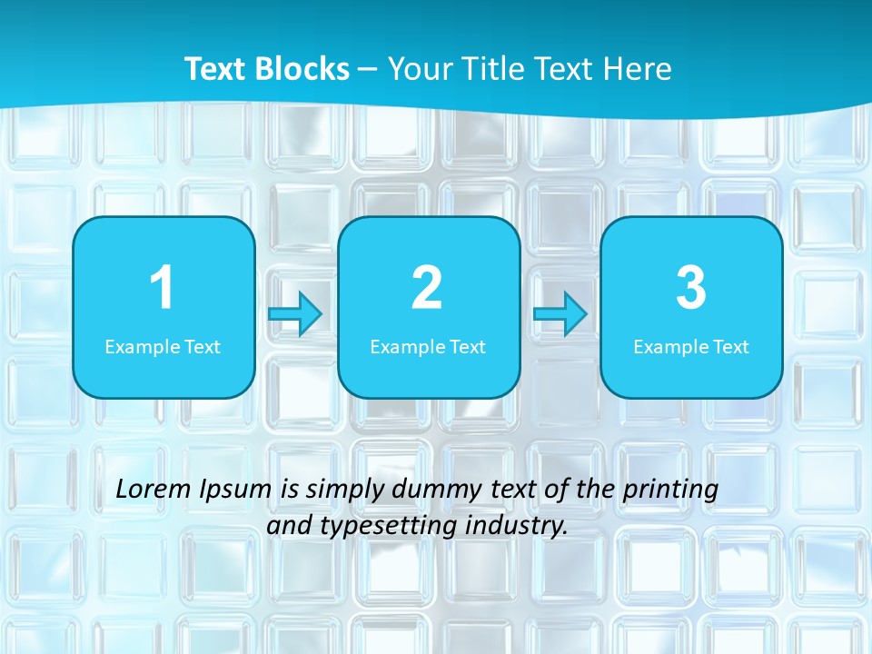 Crystal Wall Material PowerPoint Template