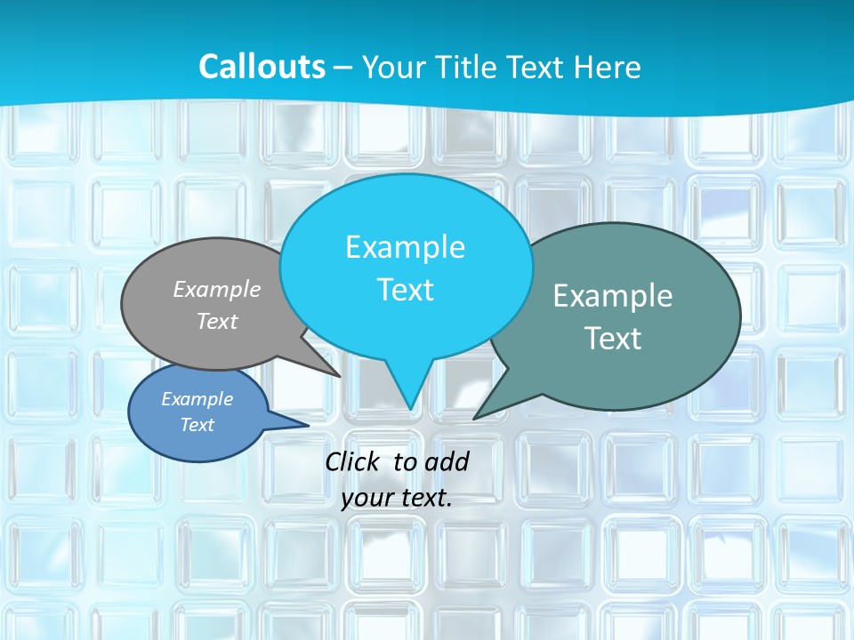 Crystal Wall Material PowerPoint Template
