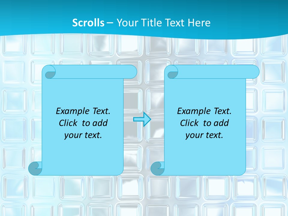Crystal Wall Material PowerPoint Template