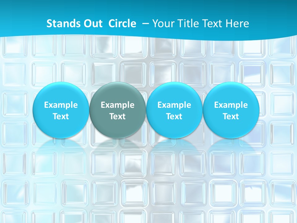 Crystal Wall Material PowerPoint Template