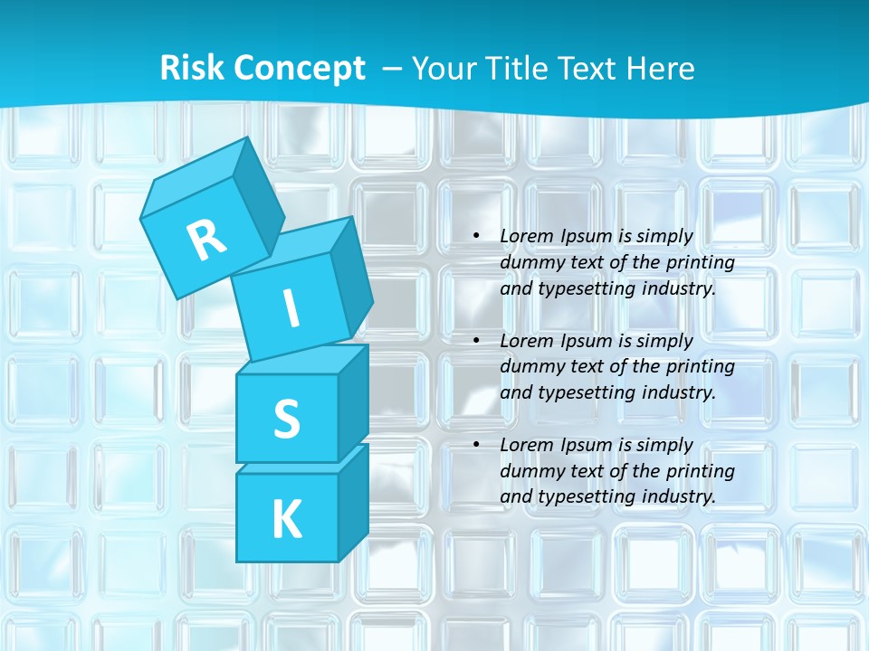 Crystal Wall Material PowerPoint Template