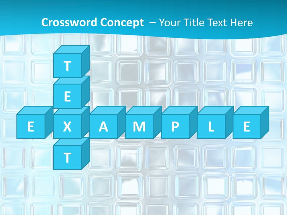 Crystal Wall Material PowerPoint Template