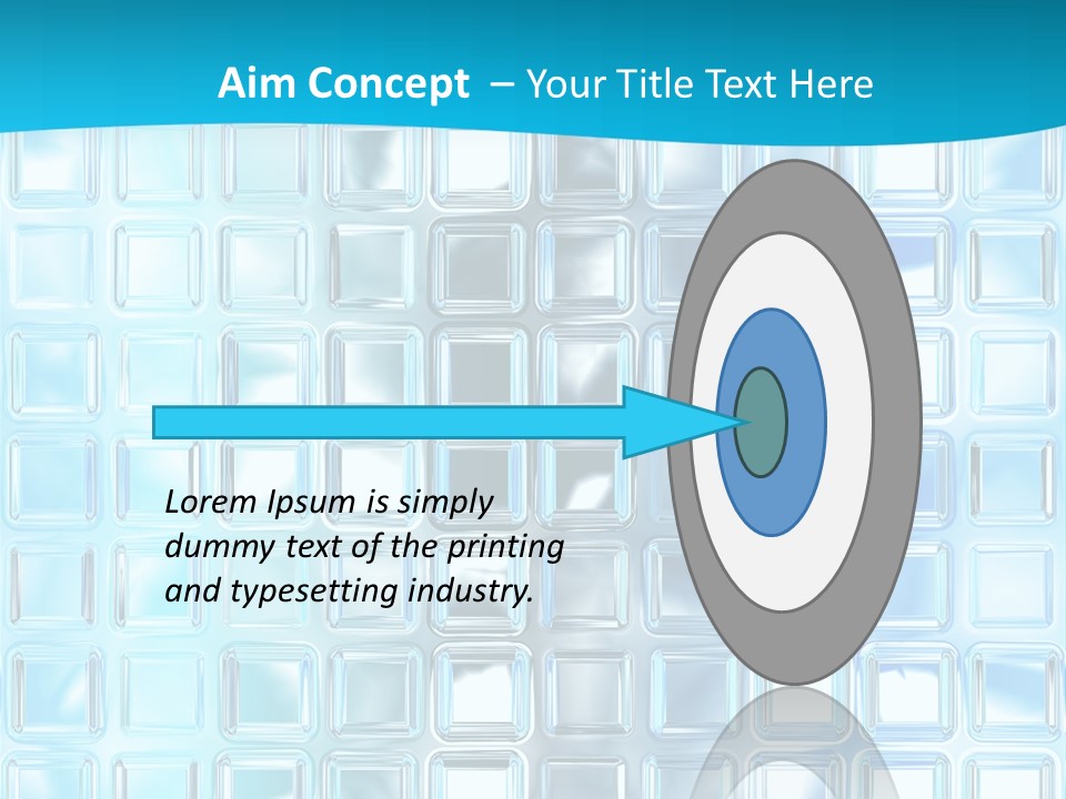 Crystal Wall Material PowerPoint Template