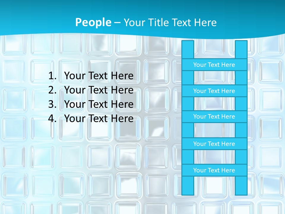 Crystal Wall Material PowerPoint Template