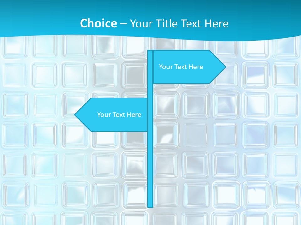 Crystal Wall Material PowerPoint Template