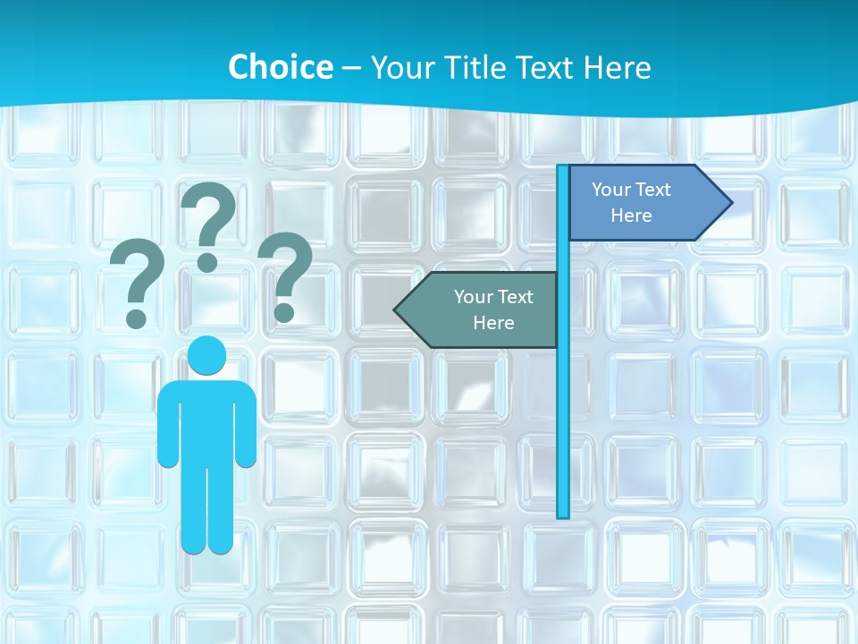 Crystal Wall Material PowerPoint Template