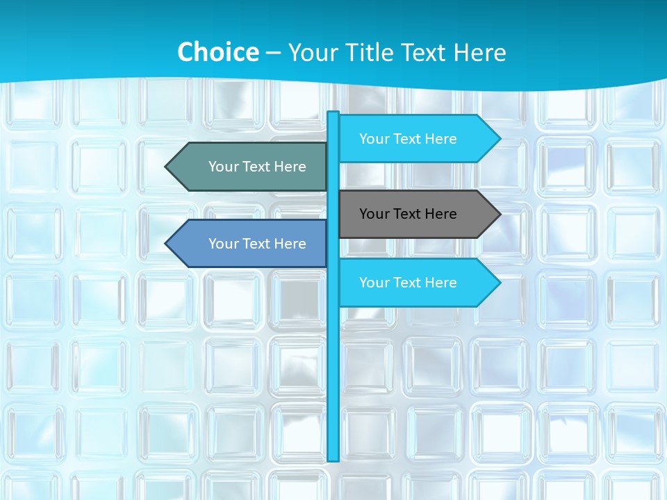 Crystal Wall Material PowerPoint Template
