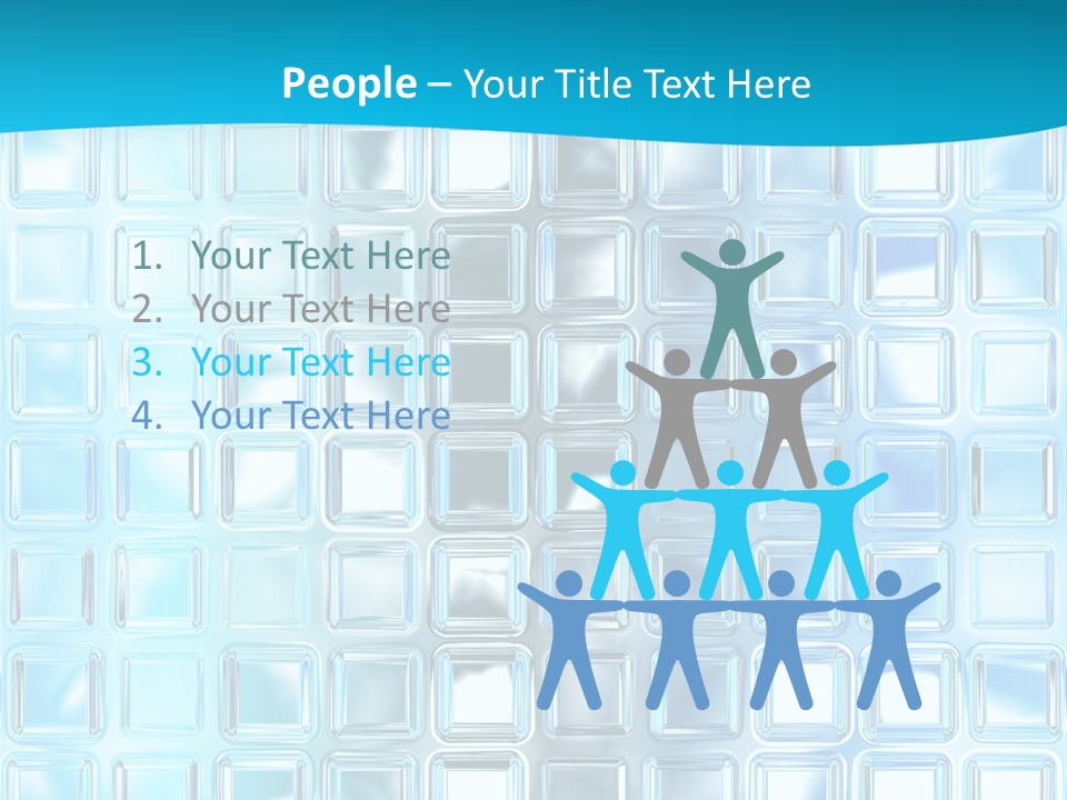 Crystal Wall Material PowerPoint Template