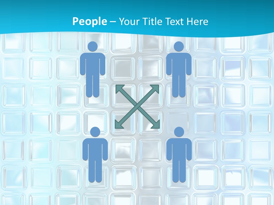 Crystal Wall Material PowerPoint Template