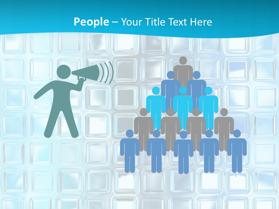 Crystal Wall Material PowerPoint Template