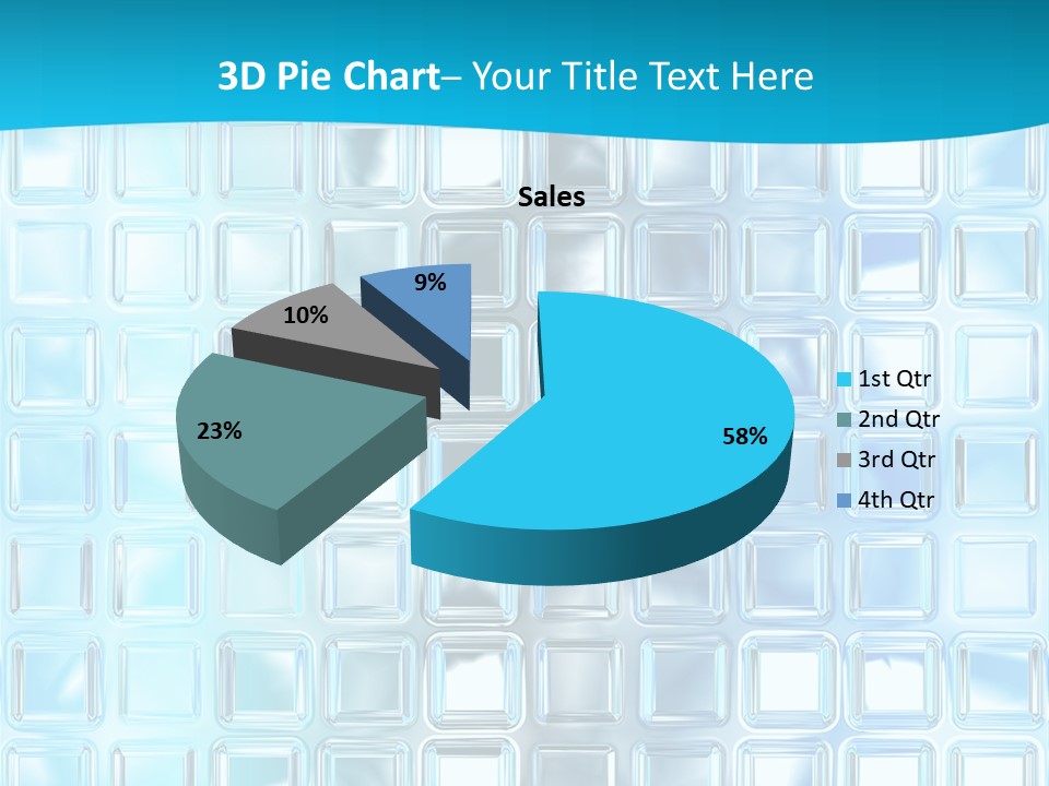 Crystal Wall Material PowerPoint Template