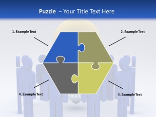Teamwork Model Success PowerPoint Template
