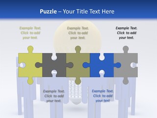 Teamwork Model Success PowerPoint Template