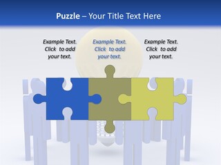 Teamwork Model Success PowerPoint Template
