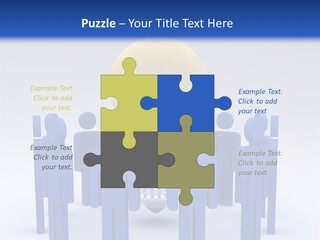 Teamwork Model Success PowerPoint Template