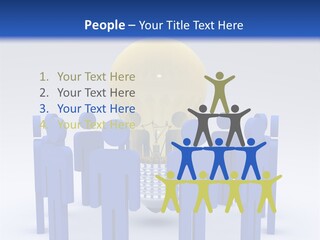 Teamwork Model Success PowerPoint Template