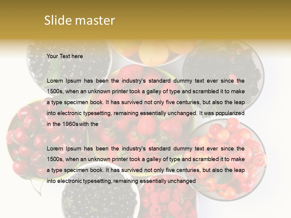 Mellow Ingredient Colored PowerPoint Template