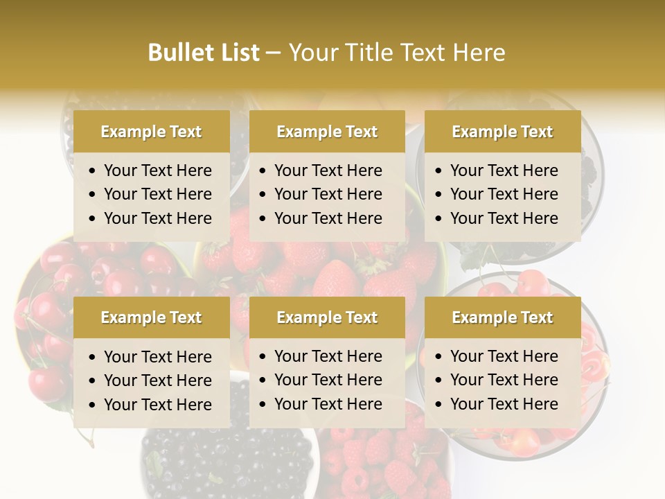 Mellow Ingredient Colored PowerPoint Template