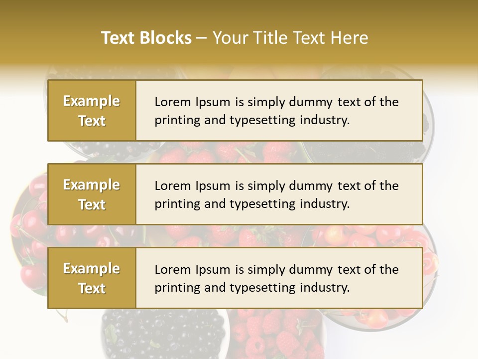 Mellow Ingredient Colored PowerPoint Template