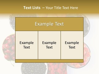Mellow Ingredient Colored PowerPoint Template