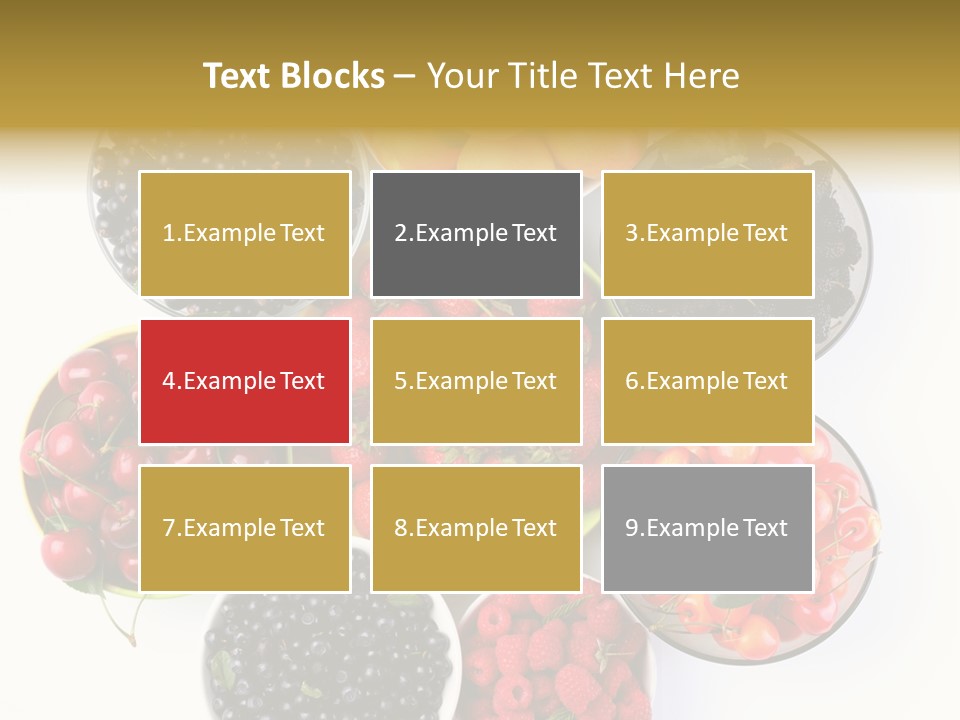 Mellow Ingredient Colored PowerPoint Template