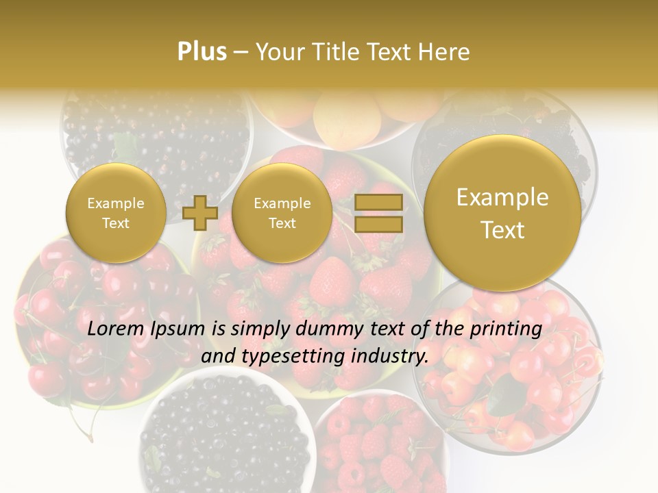 Mellow Ingredient Colored PowerPoint Template