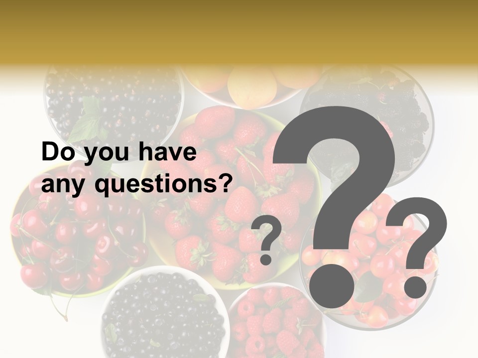 Mellow Ingredient Colored PowerPoint Template