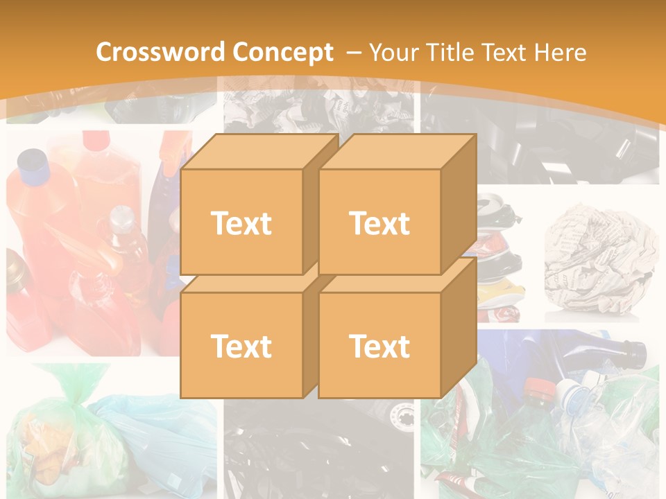 Cleansing Cardboard Container PowerPoint Template
