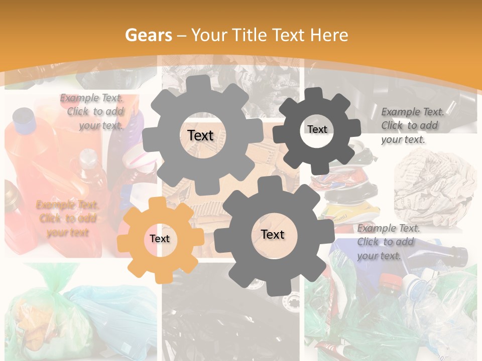 Cleansing Cardboard Container PowerPoint Template