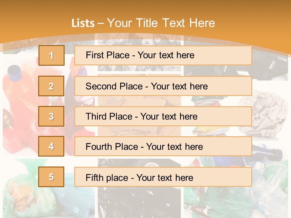 Cleansing Cardboard Container PowerPoint Template