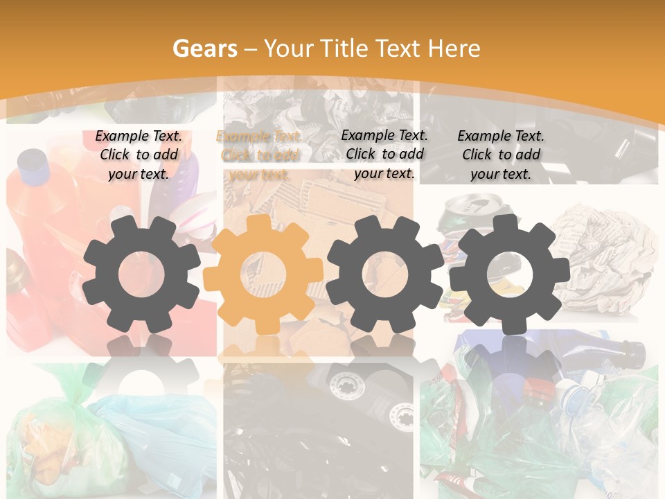 Cleansing Cardboard Container PowerPoint Template