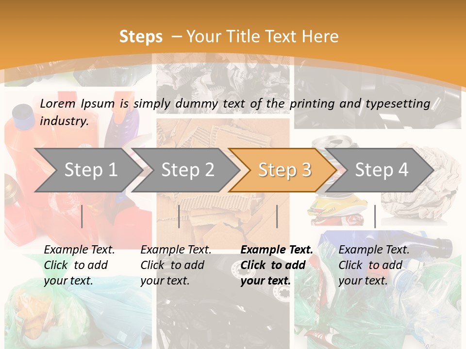 Cleansing Cardboard Container PowerPoint Template