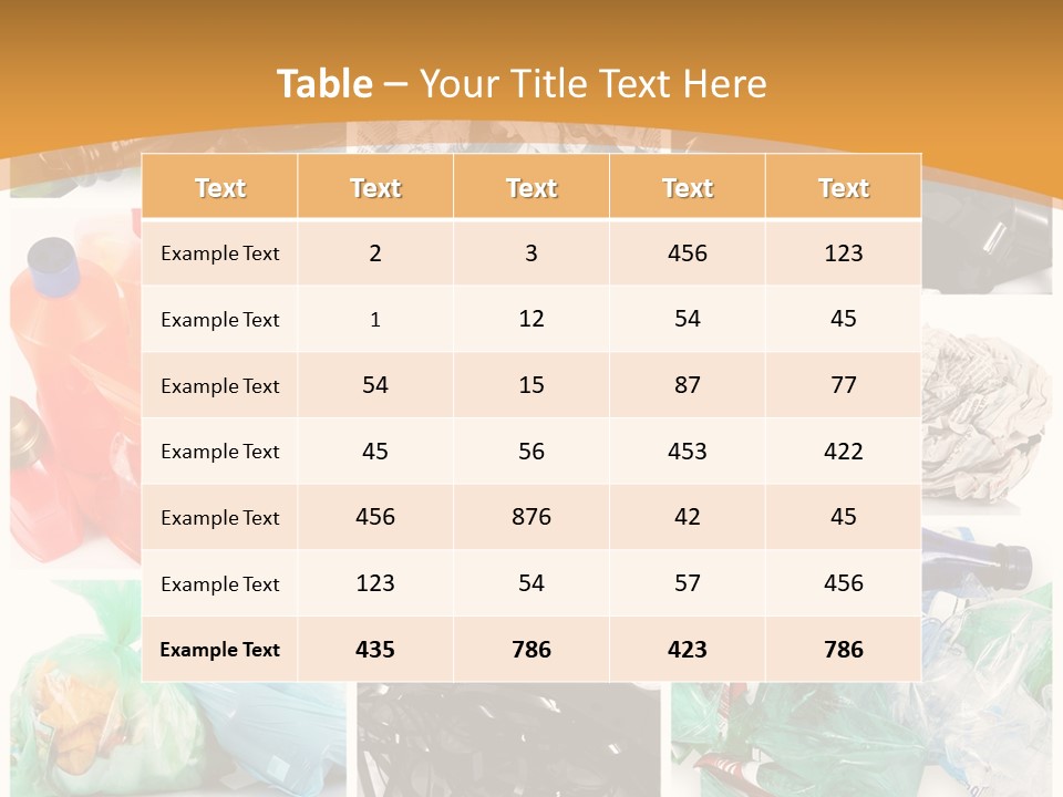 Cleansing Cardboard Container PowerPoint Template