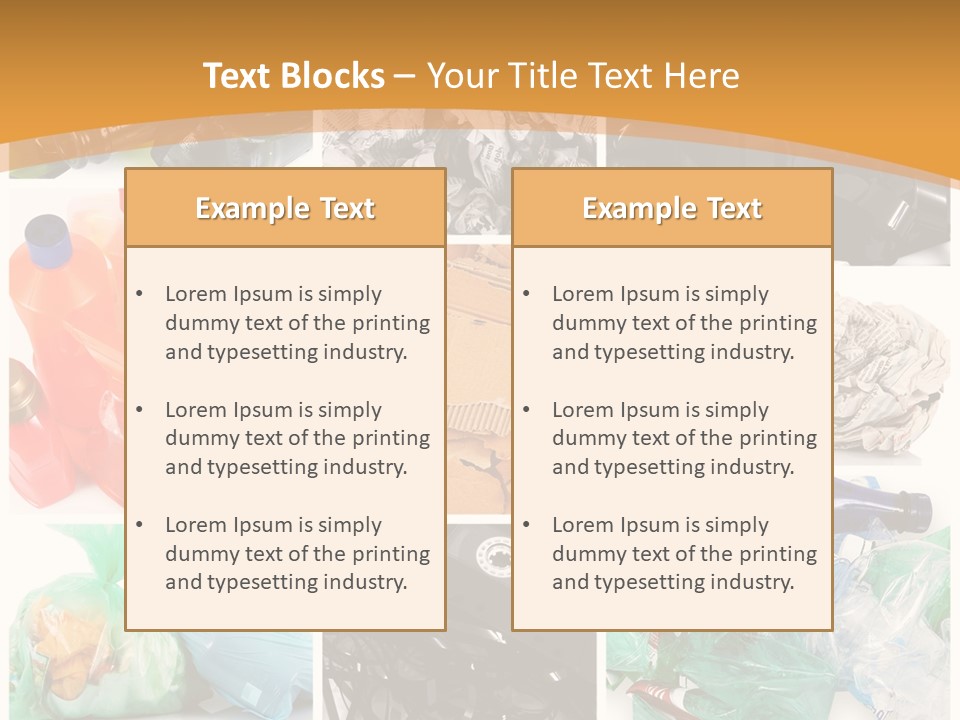 Cleansing Cardboard Container PowerPoint Template