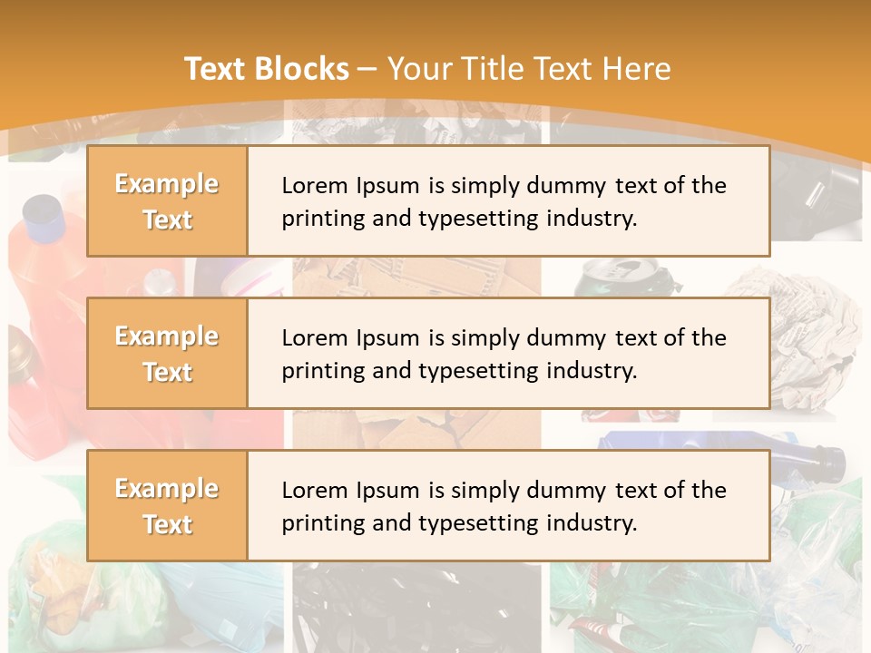 Cleansing Cardboard Container PowerPoint Template
