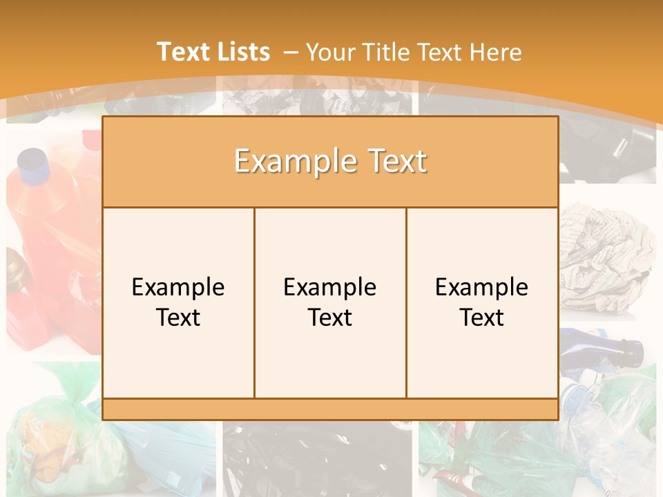 Cleansing Cardboard Container PowerPoint Template