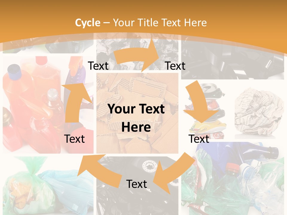 Cleansing Cardboard Container PowerPoint Template