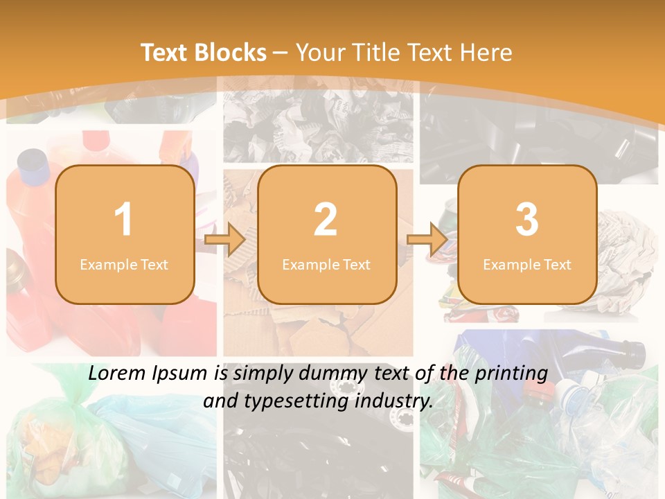 Cleansing Cardboard Container PowerPoint Template