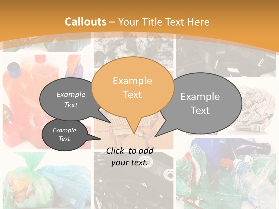 Cleansing Cardboard Container PowerPoint Template