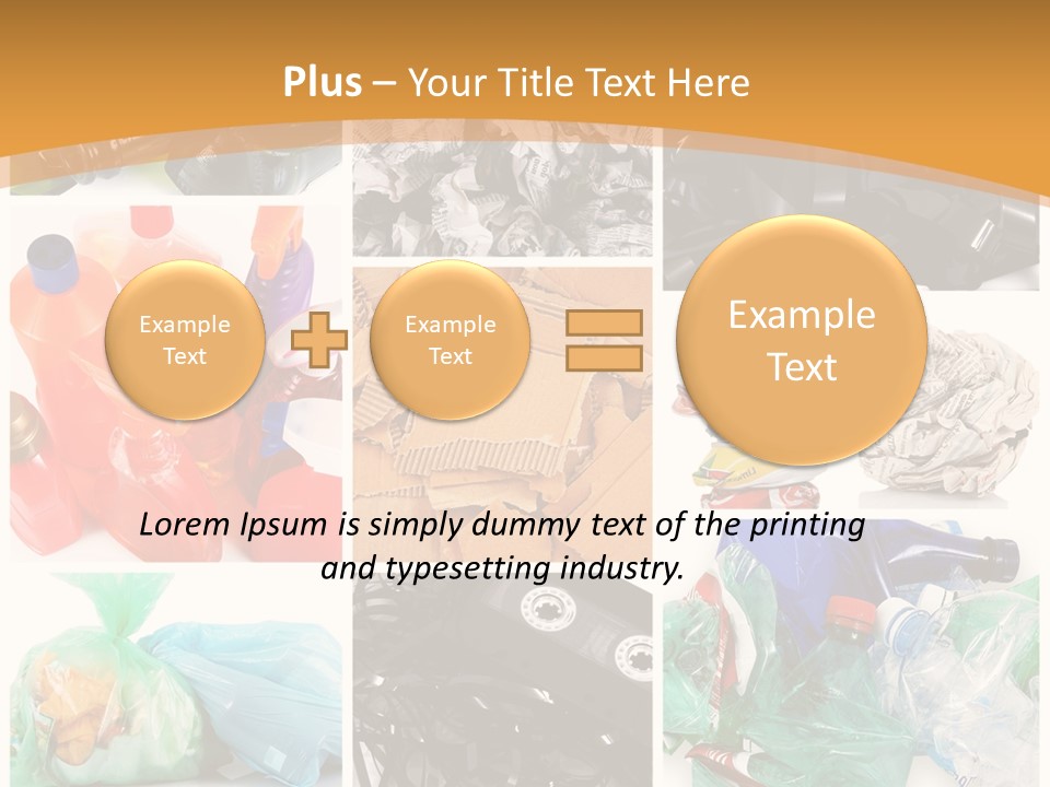 Cleansing Cardboard Container PowerPoint Template