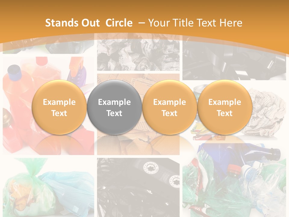 Cleansing Cardboard Container PowerPoint Template