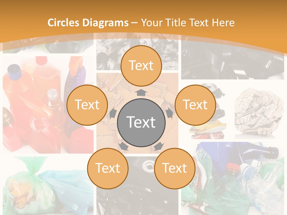 Cleansing Cardboard Container PowerPoint Template