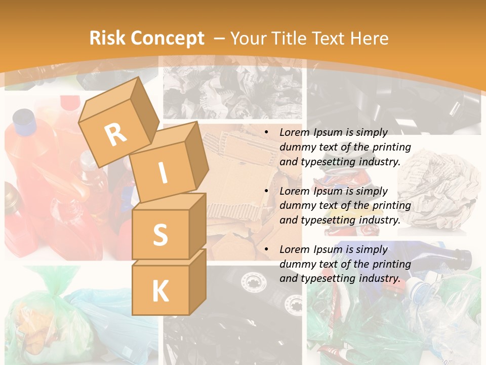 Cleansing Cardboard Container PowerPoint Template